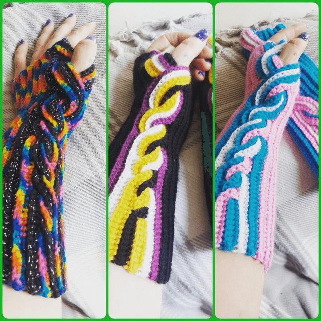 Fingerless Gloves - 100% Acrylic